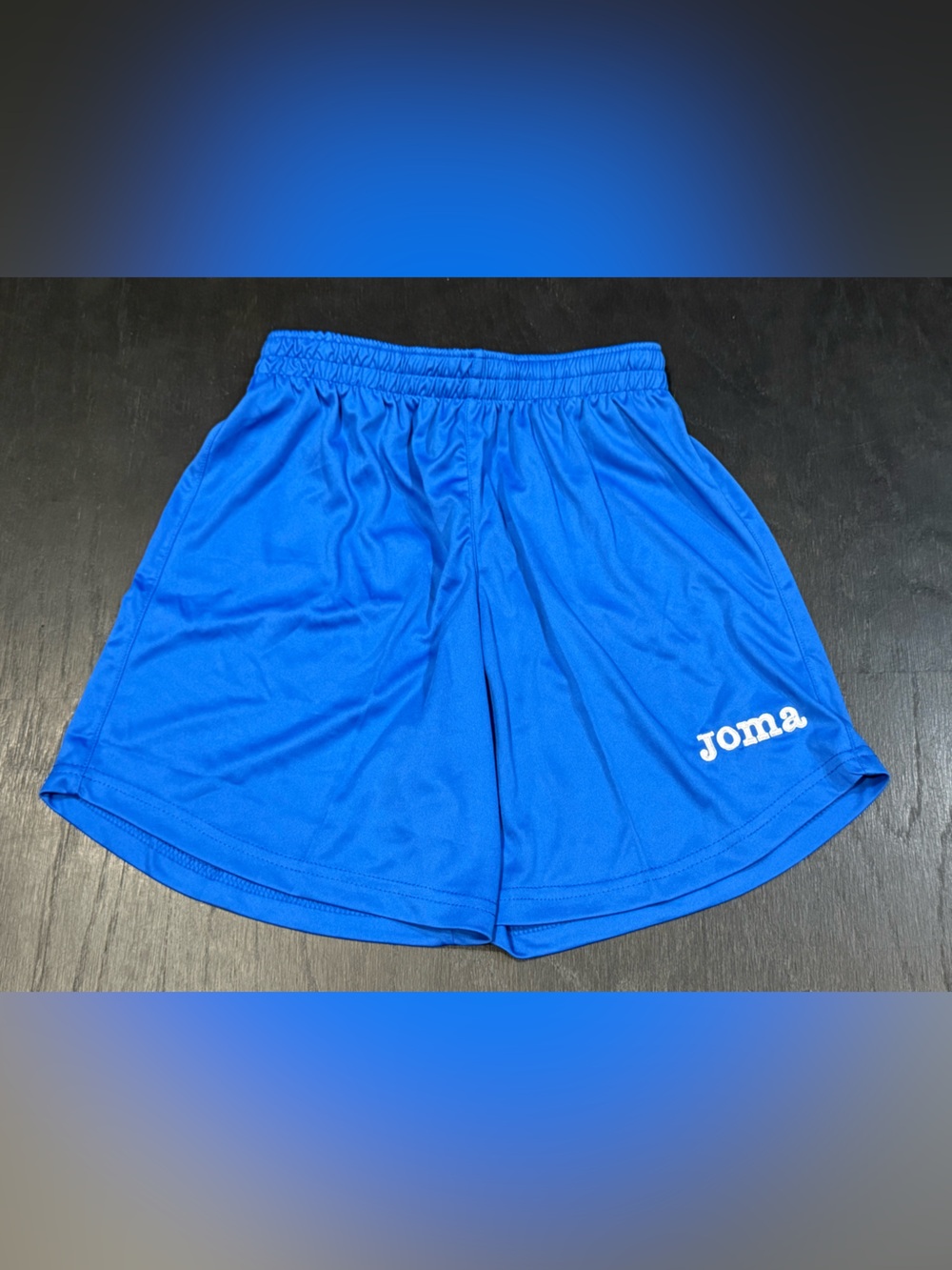 New Joma Athletic Shorts in Bright Blue Youth Medium Size 12